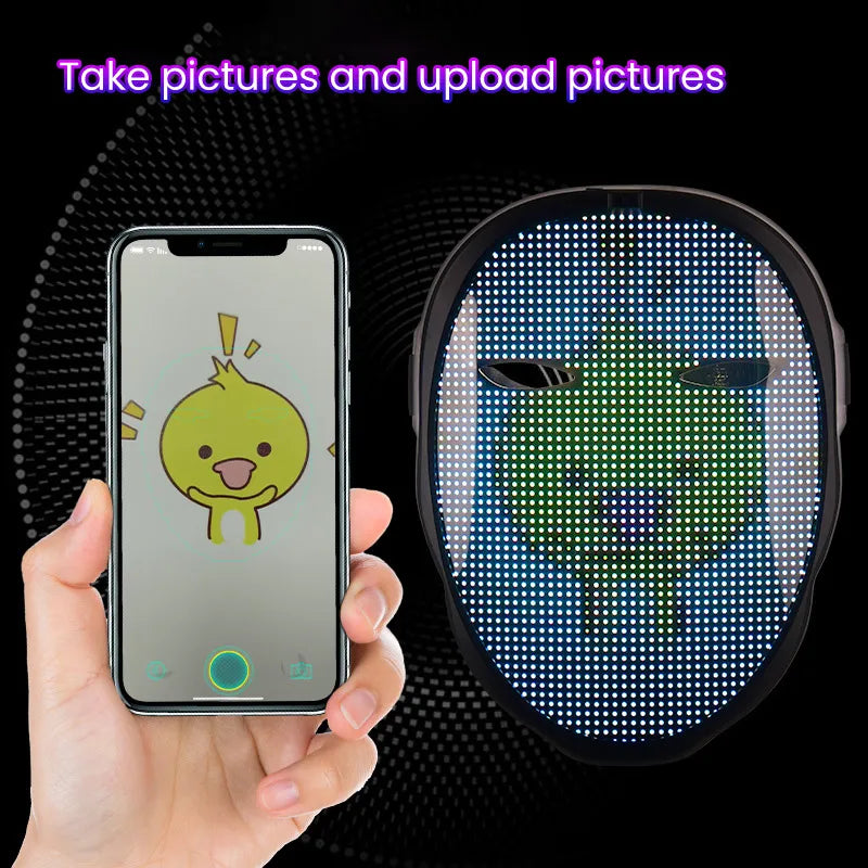Geniale LED-Maske für Halloween und Partys!