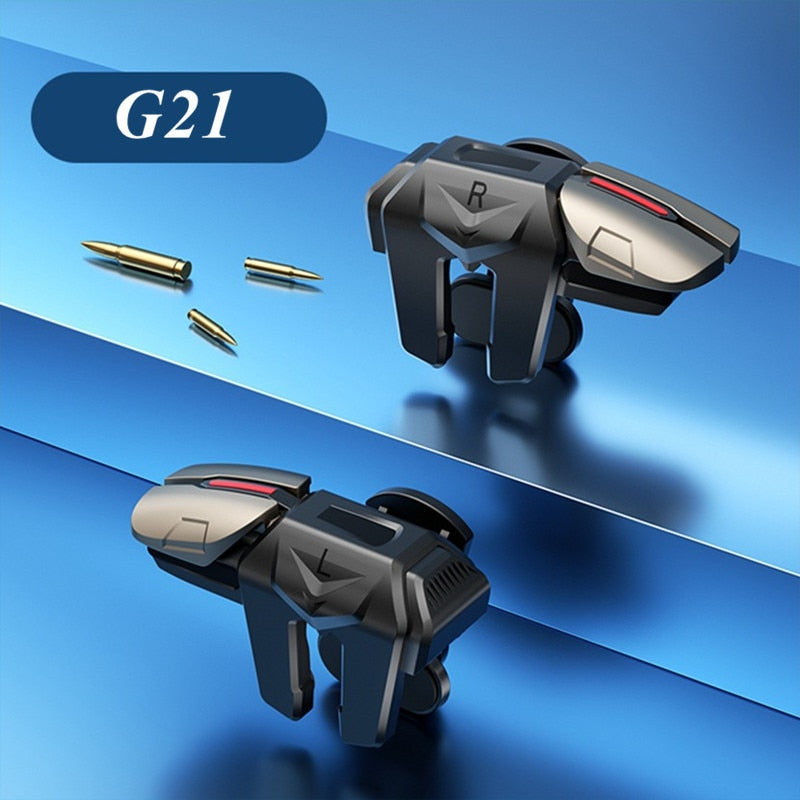 Handy Game Trigger Gamepad Joystick - 6-Finger Aim Shooting Kontroller für Android and IPhone PUBG-Spiel/Call of Duty