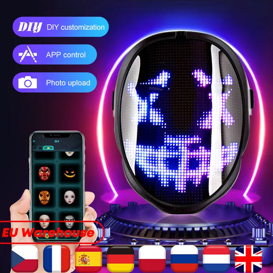 Geniale LED-Maske für Halloween und Partys!
