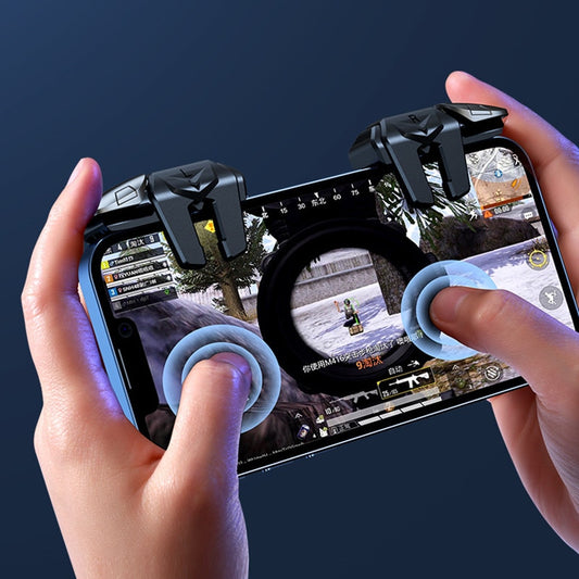 Handy Game Trigger Gamepad Joystick - 6-Finger Aim Shooting Kontroller für Android and IPhone PUBG-Spiel/Call of Duty