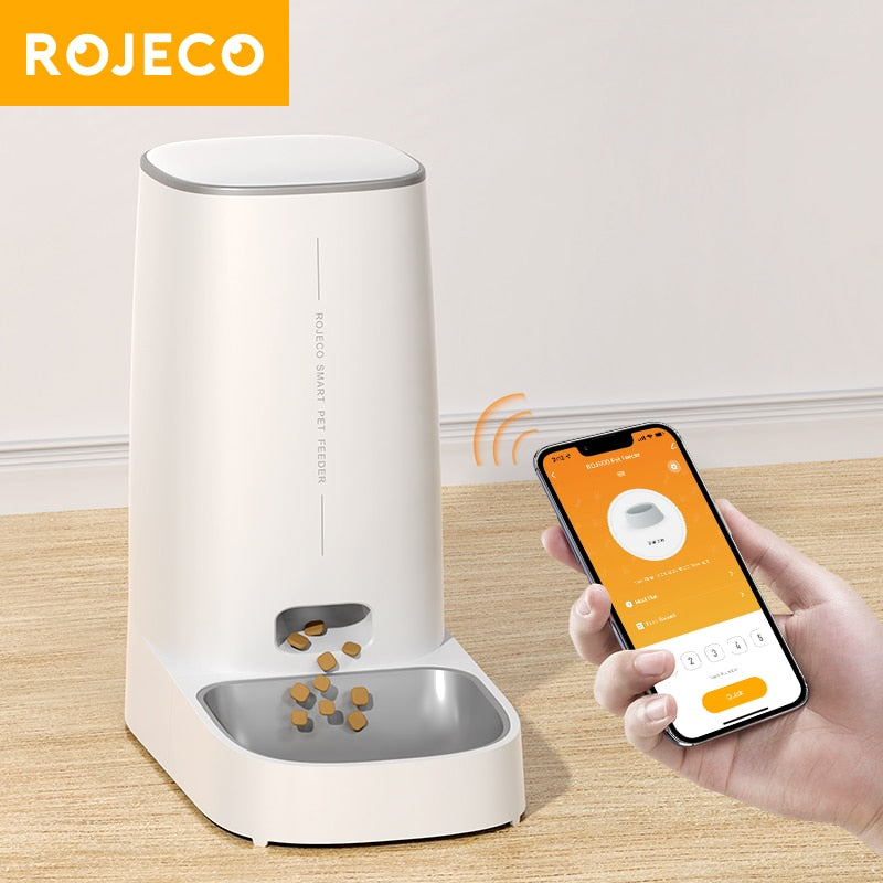 Nutzen Sie die Zukunft der Haustierfütterung mit ROJECO's Smart Katze und Hund Fütterer