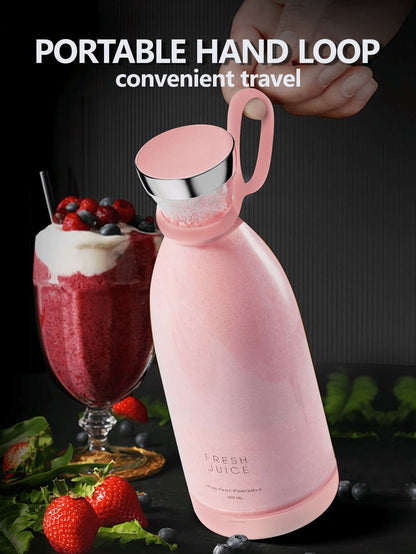 Fresh Juice - Mini Tragbarer Mixer - Elektrischer Fruchtsaftmixer für vielseitige Smoothies